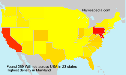 Surname Willhide in USA Surname Willhide in USA