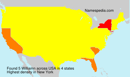 Surname Williamn in USA