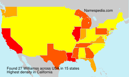 Surname Williamss in USA Surname Williamss in USA