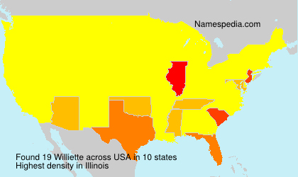 Surname Williette in USA Surname Williette in USA