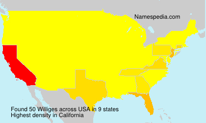 Surname Williges in USA