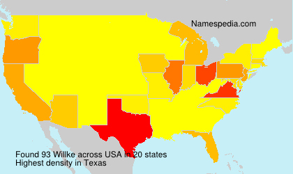 Surname Willke in USA Surname Willke in USA