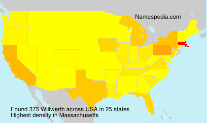 Surname Willwerth in USA Surname Willwerth in USA