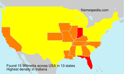 Surname Wilmetta in USA Surname Wilmetta in USA