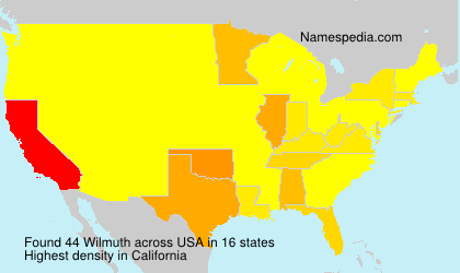 Surname Wilmuth in USA Surname Wilmuth in USA