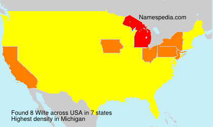 Surname Wilte in USA Surname Wilte in USA