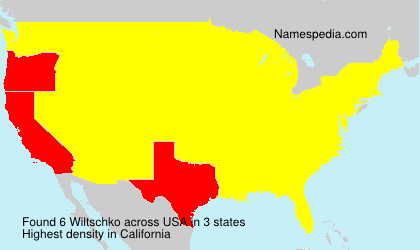 Surname Wiltschko in USA Surname Wiltschko in USA