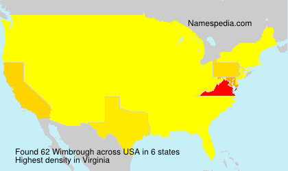 Surname Wimbrough in USA Surname Wimbrough in USA