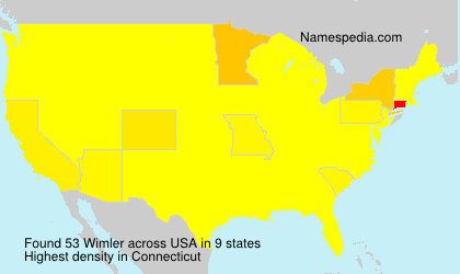 Surname Wimler in USA