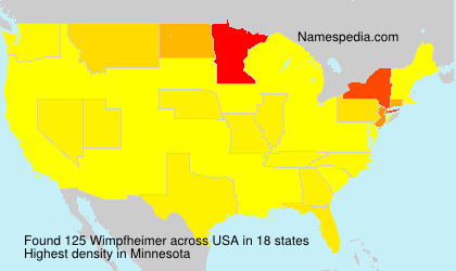 Surname Wimpfheimer in USA Surname Wimpfheimer in USA