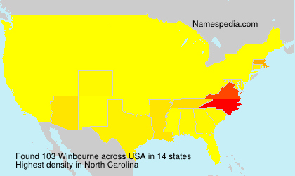 Surname Winbourne in USA Surname Winbourne in USA
