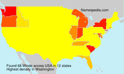 Surname Winde in USA Surname Winde in USA