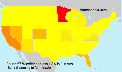 Surname Windfeldt in USA Surname Windfeldt in USA