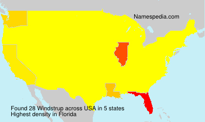 Surname Windstrup in USA Surname Windstrup in USA