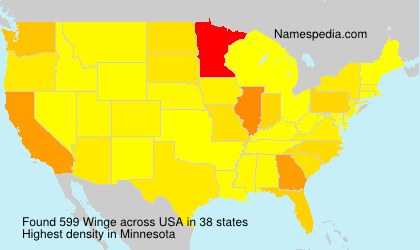 Surname Winge in USA Surname Winge in USA