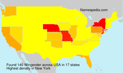 Surname Wingender in USA Surname Wingender in USA