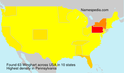 Surname Winghart in USA Surname Winghart in USA