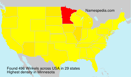 Surname Winkels in USA Surname Winkels in USA