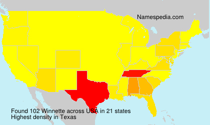 Surname Winnette in USA Surname Winnette in USA