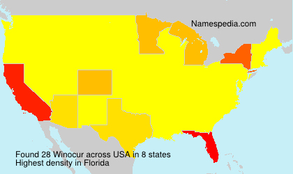 Surname Winocur in USA Surname Winocur in USA