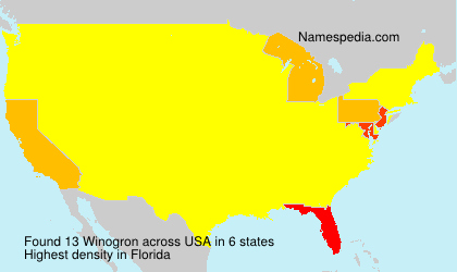 Surname Winogron in USA Surname Winogron in USA