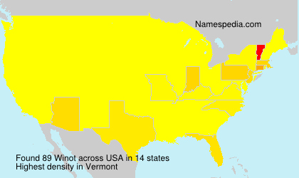 Surname Winot in USA Surname Winot in USA