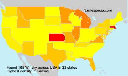 Surname Winsky in USA Surname Winsky in USA