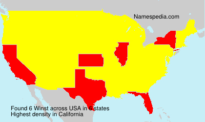 Surname Winst in USA Surname Winst in USA