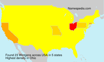 Surname Wintgens in USA Surname Wintgens in USA