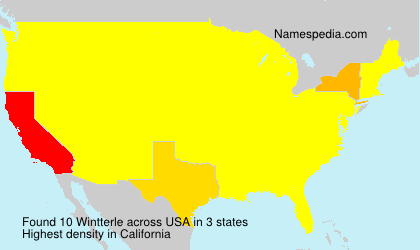 Surname Wintterle in USA Surname Wintterle in USA