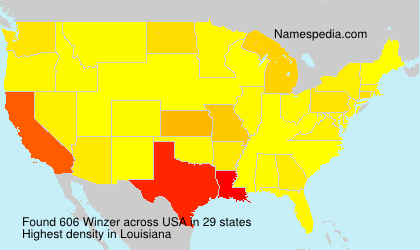 Surname Winzer in USA Surname Winzer in USA