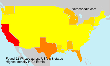 Surname Winzey in USA Surname Winzey in USA