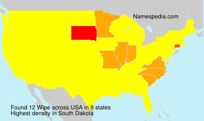 Surname Wipe in USA Surname Wipe in USA