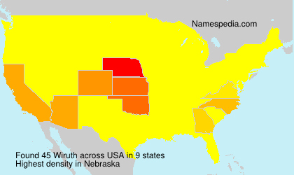 Surname Wiruth in USA Surname Wiruth in USA
