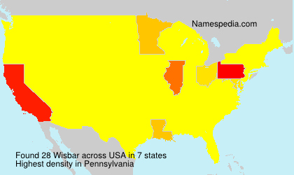 Surname Wisbar in USA Surname Wisbar in USA