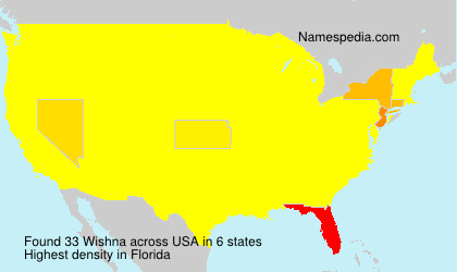 Surname Wishna in USA Surname Wishna in USA