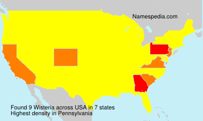 Surname Wisteria in USA Surname Wisteria in USA