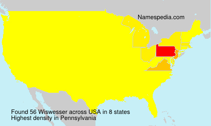 Surname Wiswesser in USA Surname Wiswesser in USA