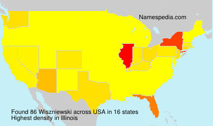 Surname Wiszniewski in USA