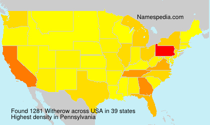 Surname Witherow in USA Surname Witherow in USA