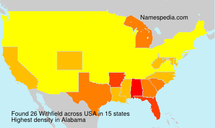Surname Withfield in USA Surname Withfield in USA