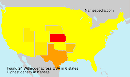 Surname Withroder in USA Surname Withroder in USA