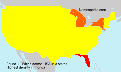 Surname Witjes in USA Surname Witjes in USA