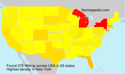 Surname Witkop in USA Surname Witkop in USA