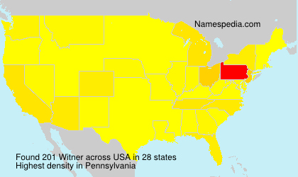 Surname Witner in USA Surname Witner in USA
