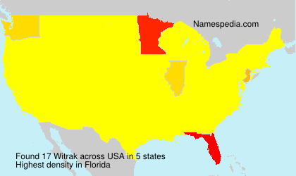 Surname Witrak in USA Surname Witrak in USA
