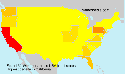 Surname Witscher in USA Surname Witscher in USA