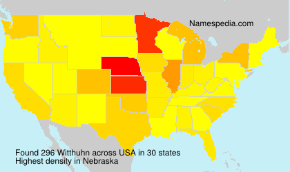 Surname Witthuhn in USA Surname Witthuhn in USA