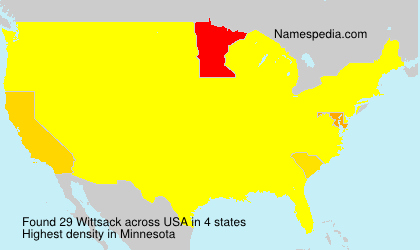 Surname Wittsack in USA Surname Wittsack in USA