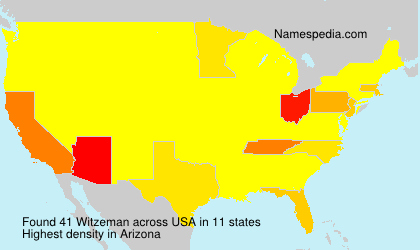 Surname Witzeman in USA Surname Witzeman in USA